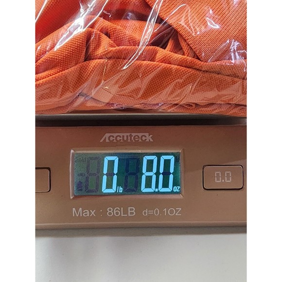 Pebble Beach Performance Polo Shirt Mens Golf Orange Stripped Size Medium - Picture 11 of 12